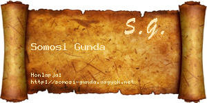 Somosi Gunda névjegykártya